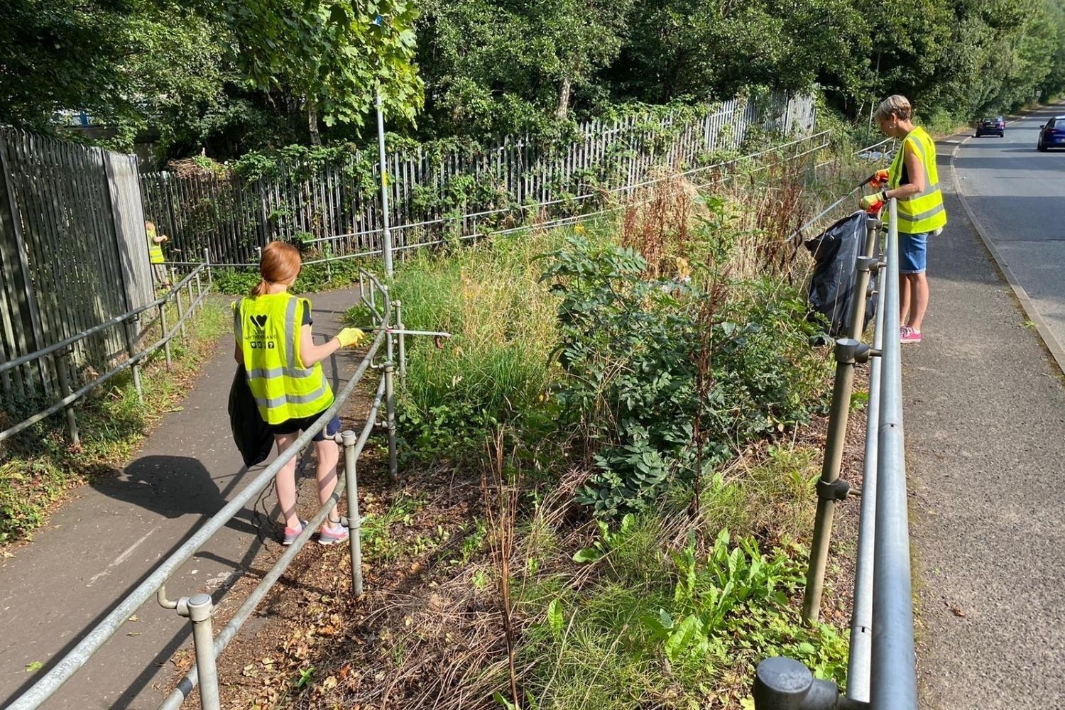 Clearing Litter in Wythenshawe