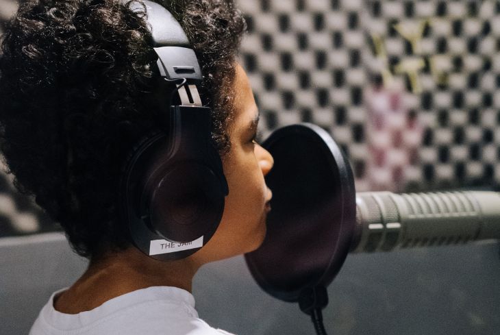 Lad in studio