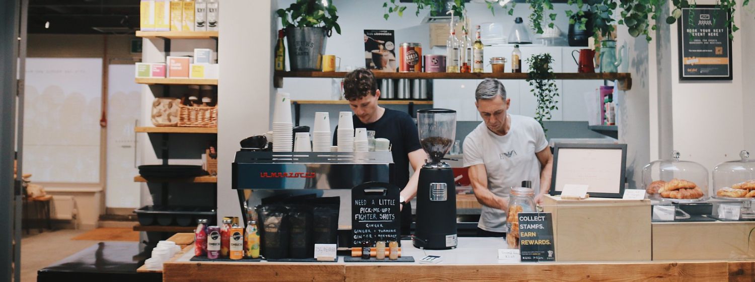 Team working in Neal Street Espresso