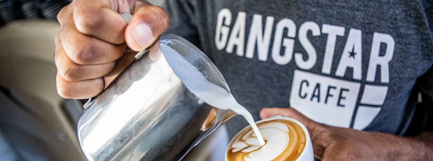 Barista working at Gangstar cafe