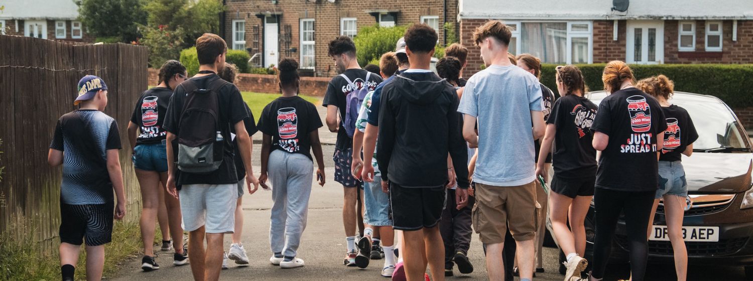 Young people out on mission with The Charge