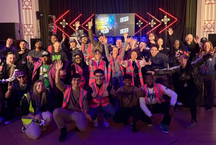 Volunteers at a LIFT gig in Tameside