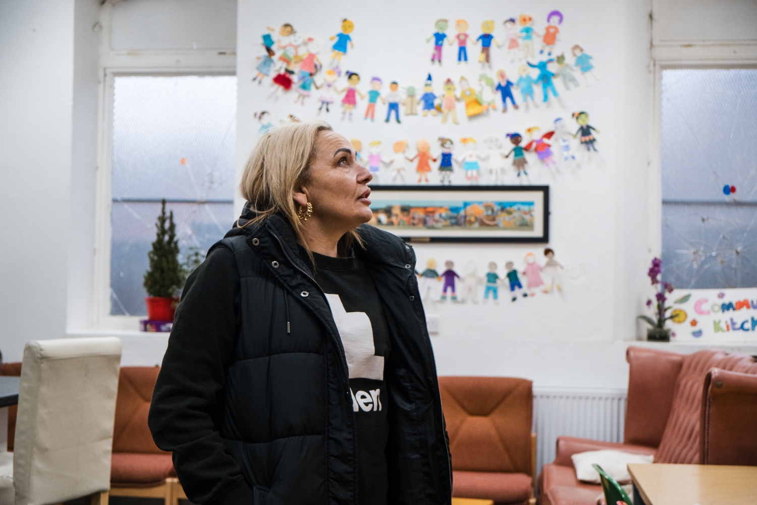 Kelly from Eden South Bank in the communitiy centre
