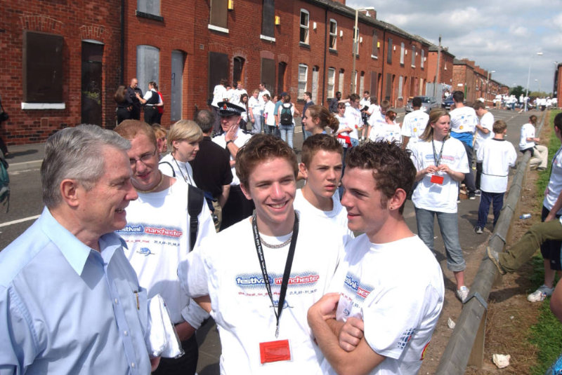 Volunteers at Festival Mmanchester 2000