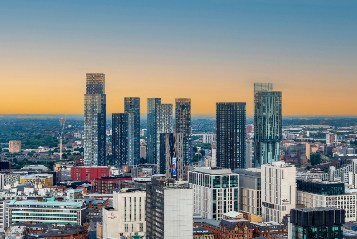 Skyscrapers in Manchester City Centre