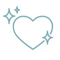Sparkly heart icon