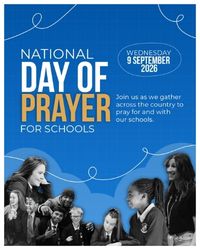 Social graphic promoting the National Day of Prayer for Schools
